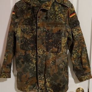 90s German Flecktarn Camo Field Jacket (M?)